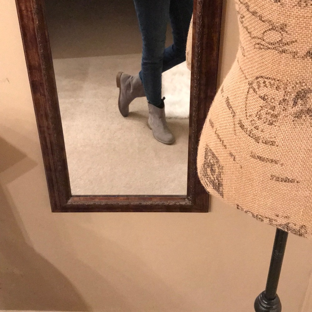 “I Have A Little Boot-tay” light gray booties - Picture 2 of 8
